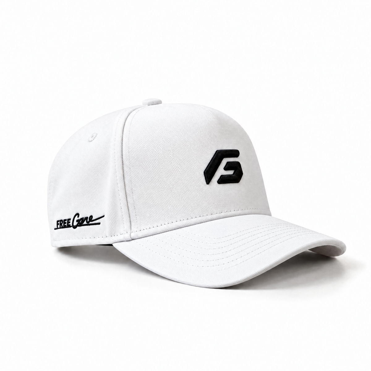 Snapback - LACES x Freegame, White w Black