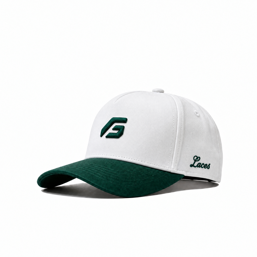 Snapback - LACES x Freegame, White Green